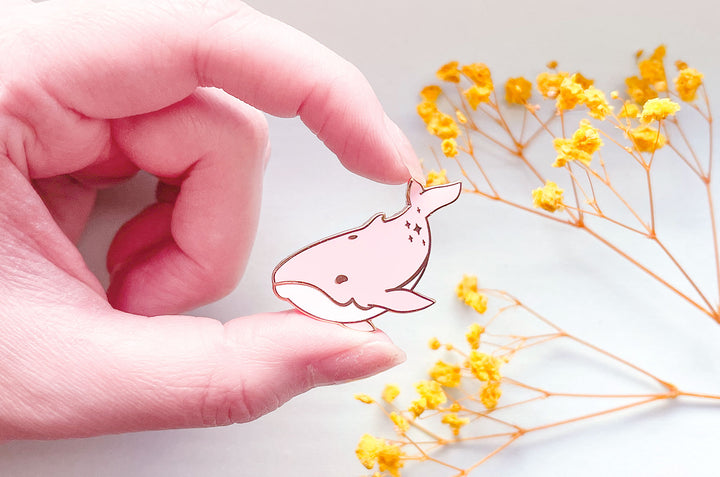 Pink Dream Whale Needle Minder