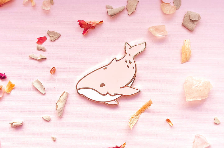 Pink Dream Whale Needle Minder