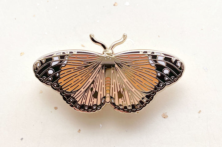 Plain Tiger Butterfly (Danaus chrysippus) Enamel Pin