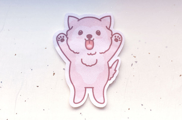 Licky Puppy Microfiber Sticker