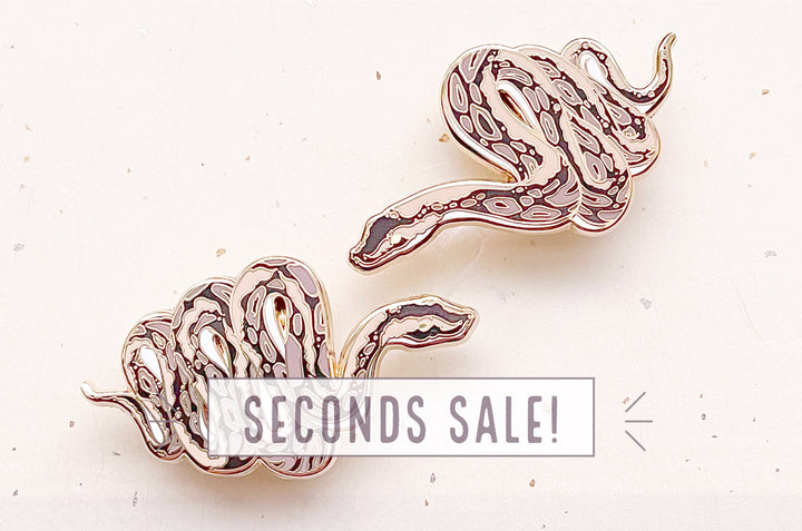 Ball Python Enamel Pin Set (Seconds)