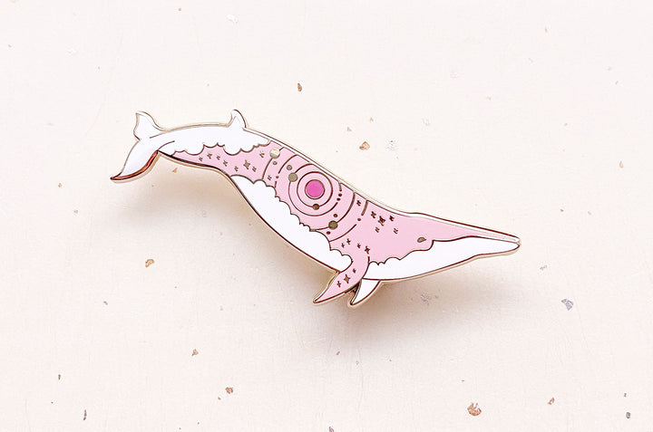 Antares Rice's Whale (Red Star) Pin