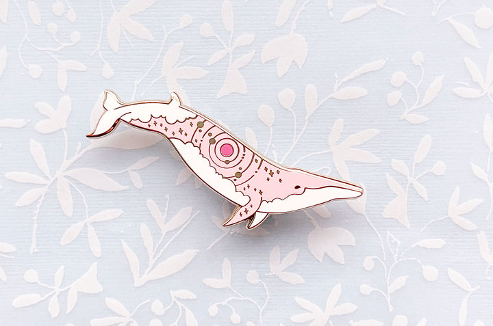 Antares Rice's Whale (Red Star) Pin