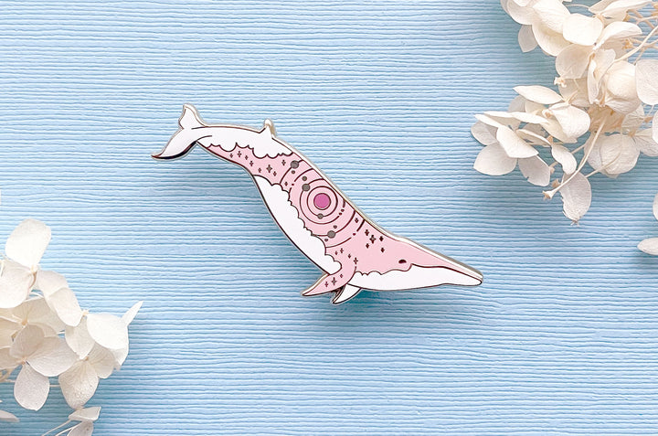 Antares Rice's Whale (Red Star) Pin