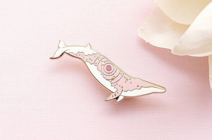Antares Rice's Whale (Red Star) Pin