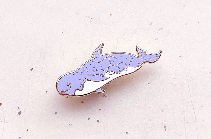 Orion Constellation Risso's Dolphin Enamel Pin