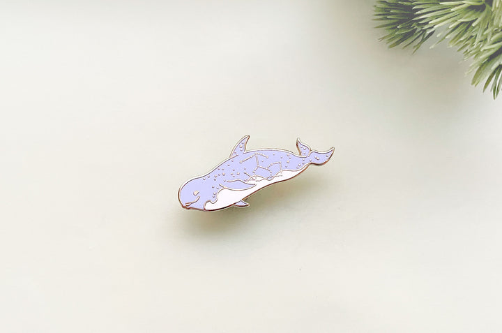 Orion Constellation Risso's Dolphin Enamel Pin