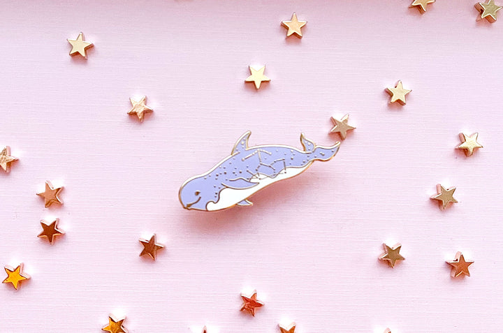 Orion Constellation Risso's Dolphin Enamel Pin
