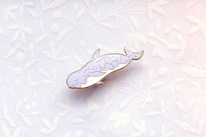 Orion Constellation Risso's Dolphin Enamel Pin