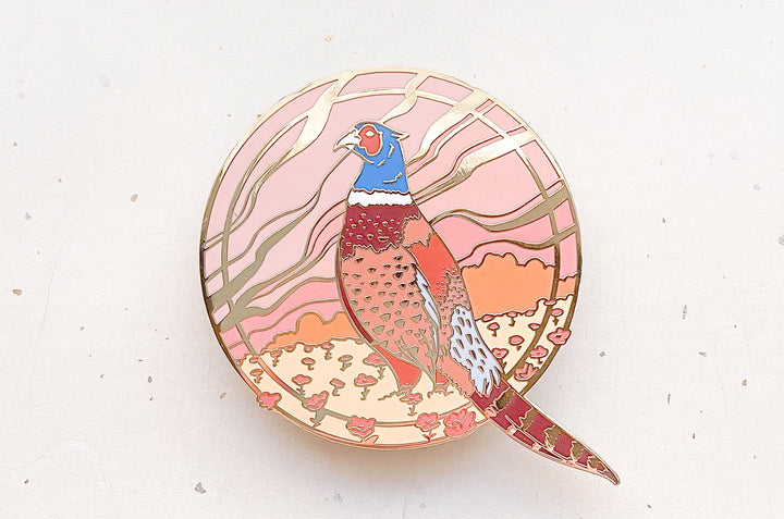 Ring-Necked Pheasant Enamel Pin