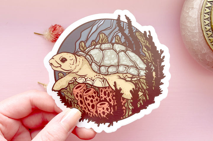 Sea Turtle Clear Vinyl Sticker
