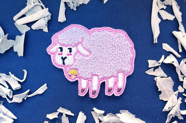 Fluffy Sheep Embroidered Patch