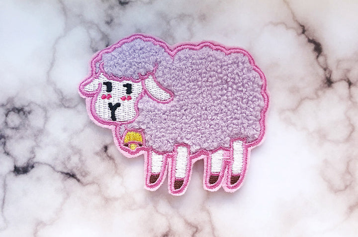 Fluffy Sheep Embroidered Patch