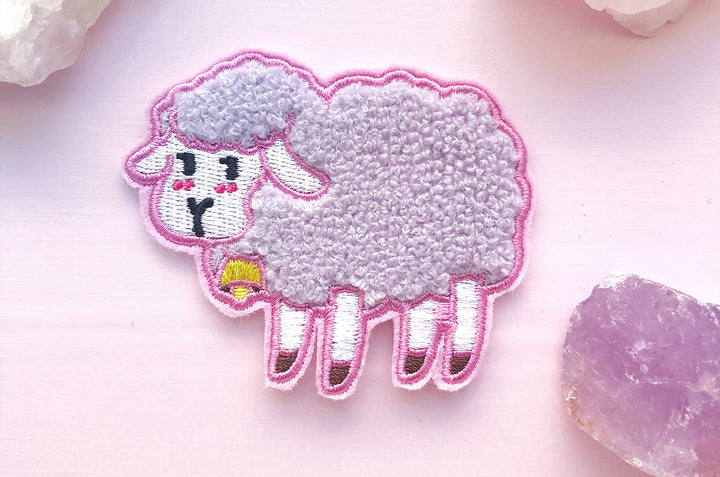 Fluffy Sheep Embroidered Patch