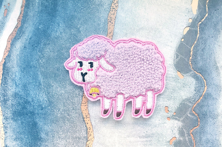 Fluffy Sheep Embroidered Patch