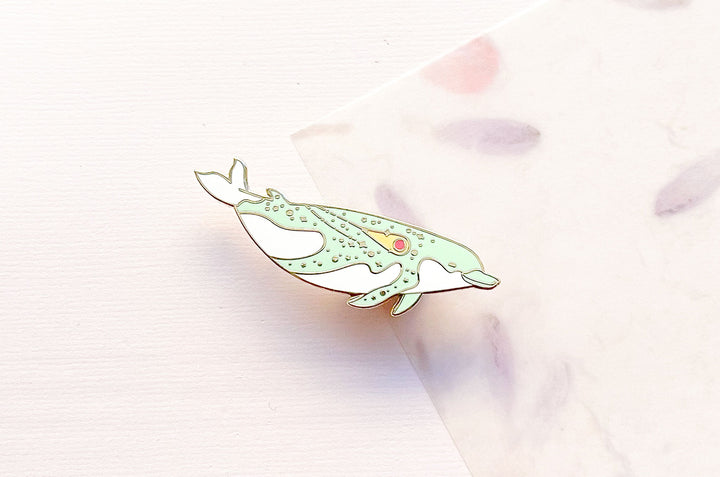 Shepherd's Beaked Whale (Comet Trail) Pin