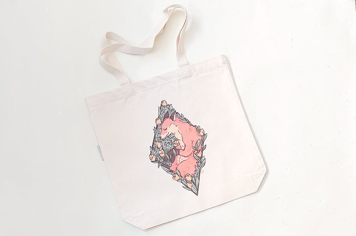 Sleeping Fox Tote Bag