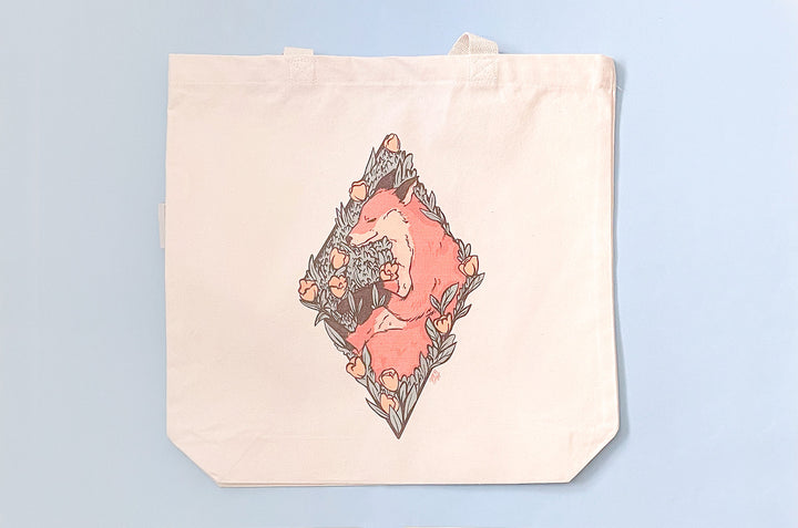 Sleeping Fox Tote Bag