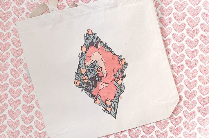 Sleeping Fox Tote Bag