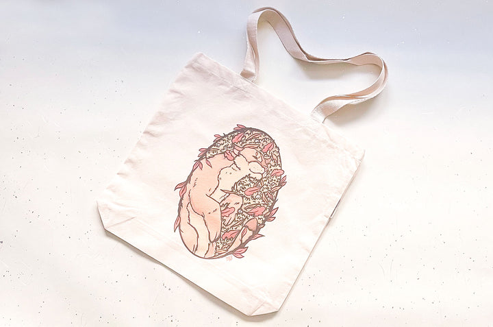 Sleeping Cougar Tote Bag