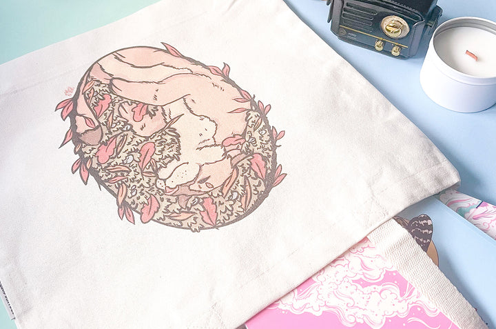 Sleeping Cougar Tote Bag