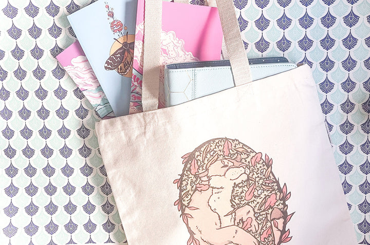 Sleeping Cougar Tote Bag