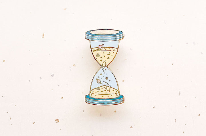 Space Time Enamel Pin