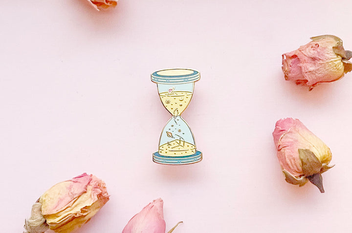 Space Time Enamel Pin