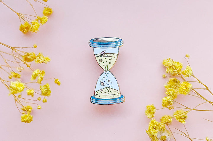 Space Time Enamel Pin