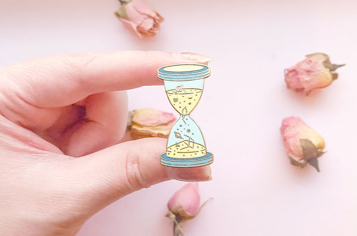 Space Time Enamel Pin