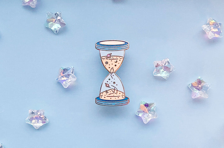 Space Time Enamel Pin