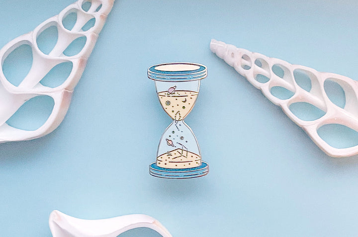 Space Time Enamel Pin