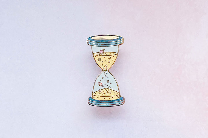 Space Time Enamel Pin