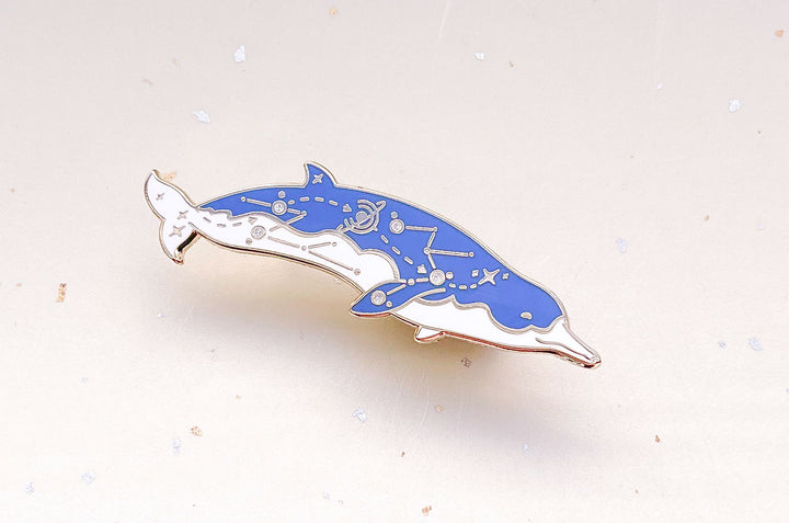 Spade-Toothed Whale (Cosmic Voyager) Enamel Pin