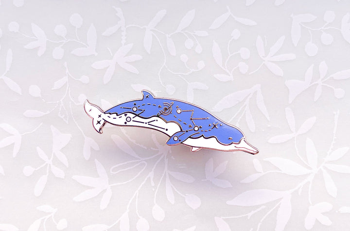 Spade-Toothed Whale (Cosmic Voyager) Enamel Pin