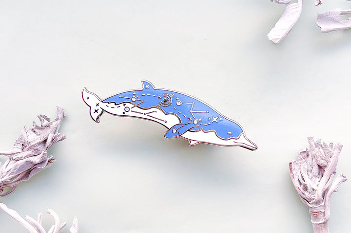 Spade-Toothed Whale (Cosmic Voyager) Enamel Pin