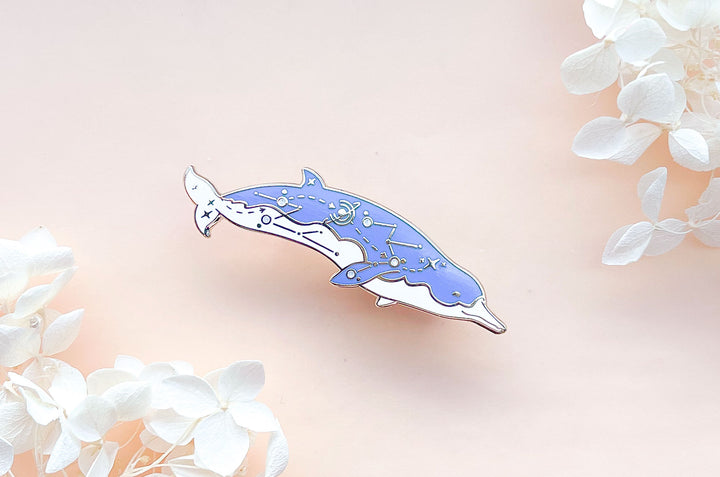 Spade-Toothed Whale (Cosmic Voyager) Enamel Pin