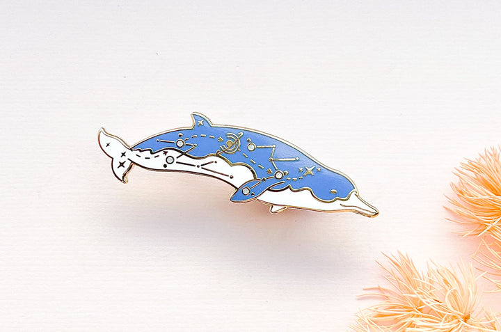 Spade-Toothed Whale (Cosmic Voyager) Enamel Pin