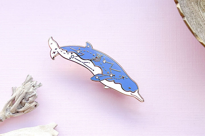 Spade-Toothed Whale (Cosmic Voyager) Enamel Pin