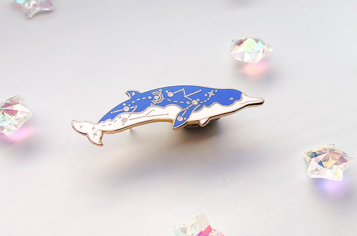 Spade-Toothed Whale (Cosmic Voyager) Enamel Pin