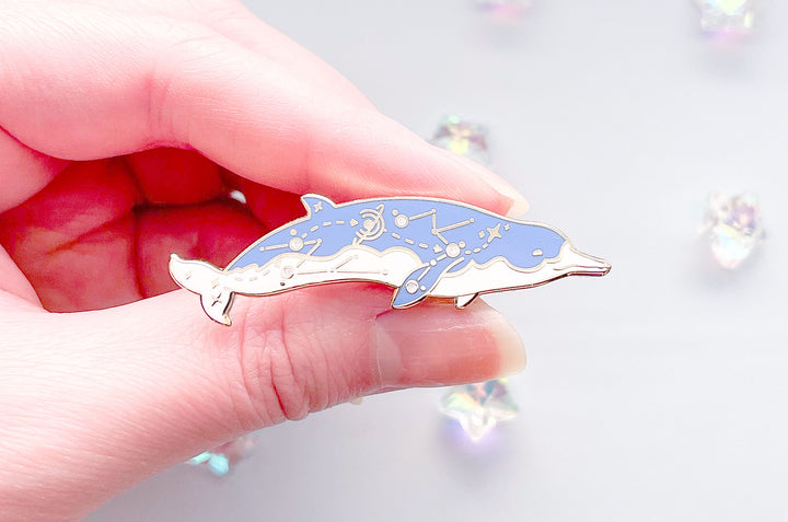 Spade-Toothed Whale (Cosmic Voyager) Enamel Pin
