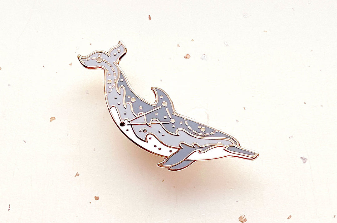 Triangulum Spinner Dolphin Enamel Pin