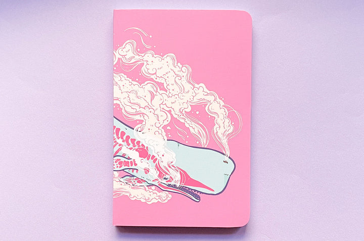 Steam Sperm Whale Dotted Grid Notebook