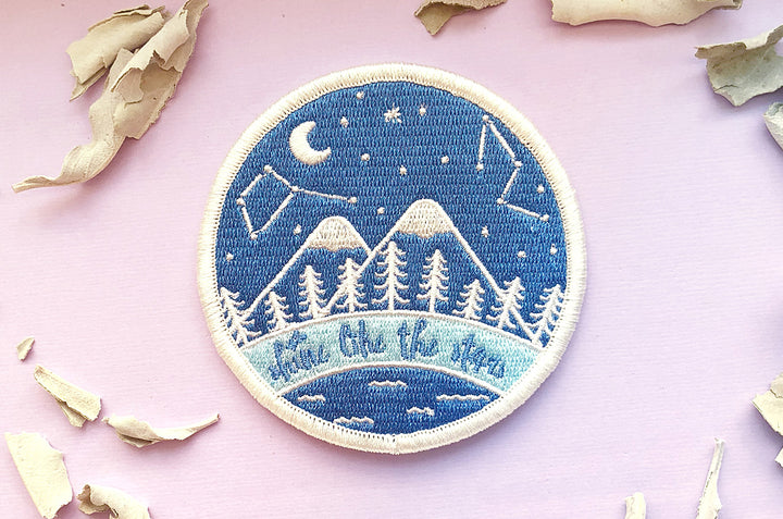 Starry Night Sky Embroidered Patch