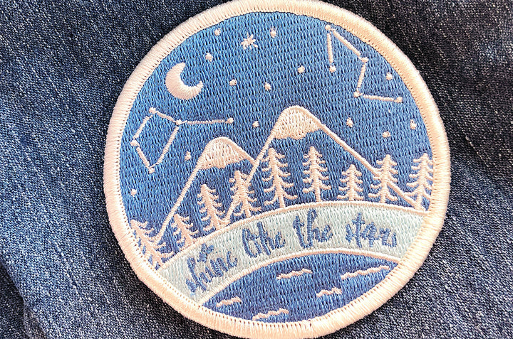 Starry Night Sky Embroidered Patch