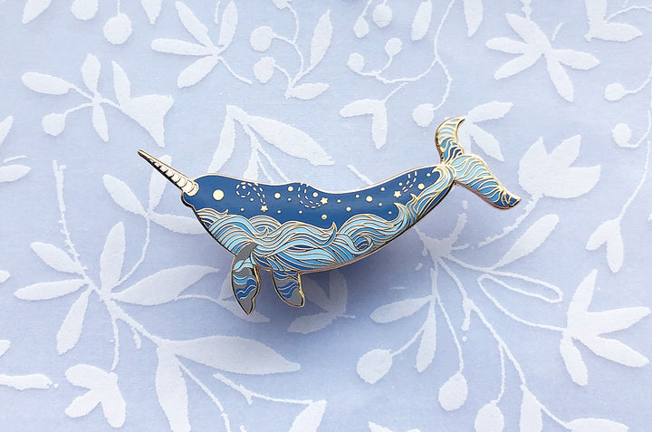 Starry Narwhal (Star Wanderer) Pin