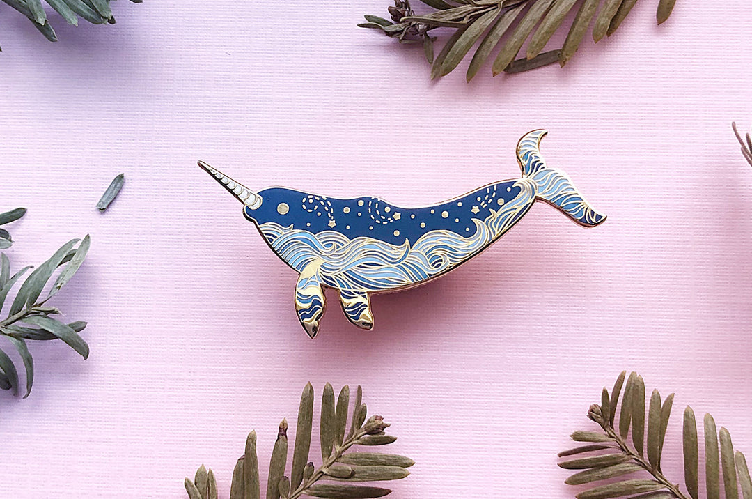 Starry Narwhal (Star Wanderer) Pin