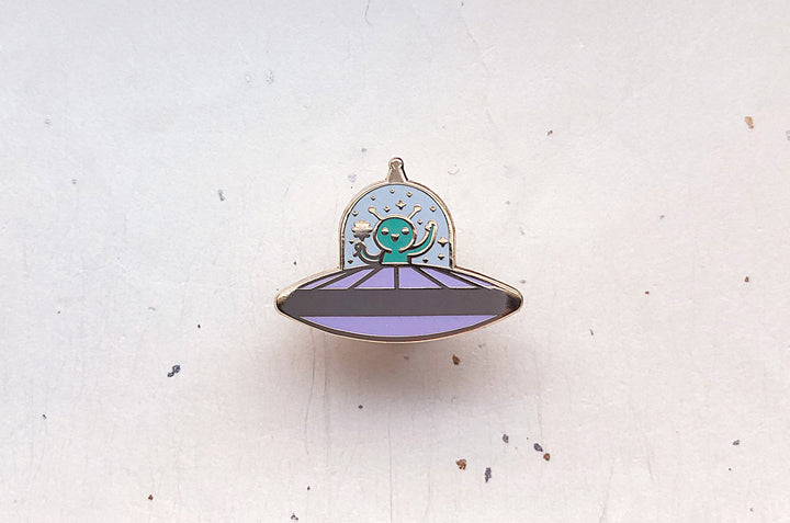 Tiny Alien Enamel Pin