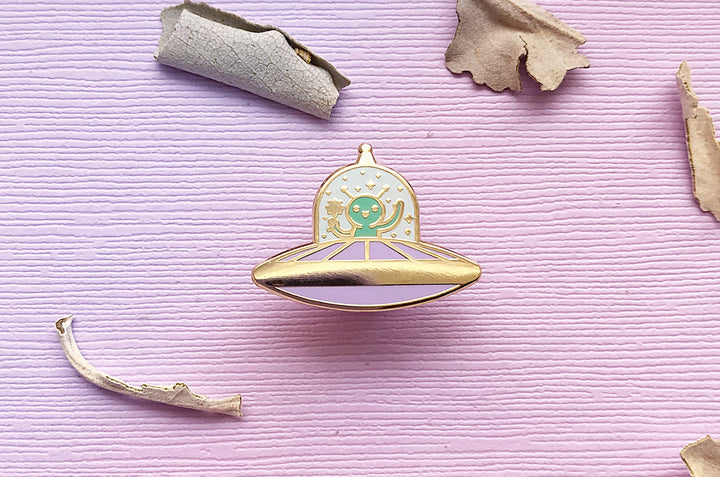Tiny Alien Enamel Pin