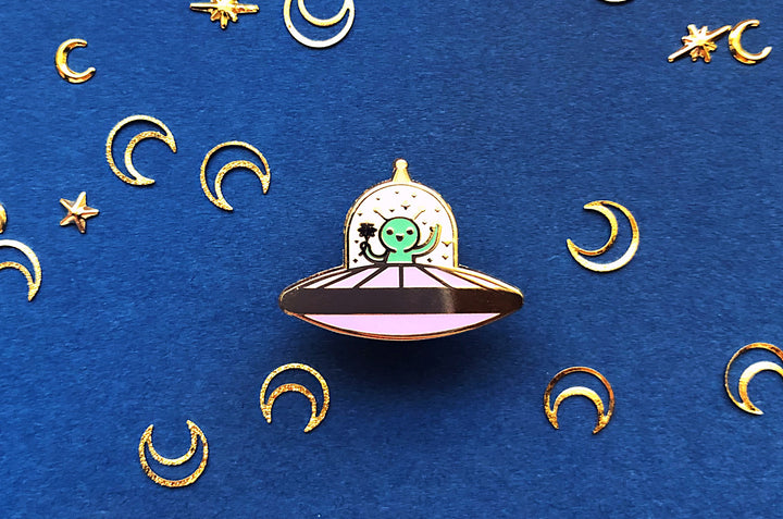 Tiny Alien Enamel Pin